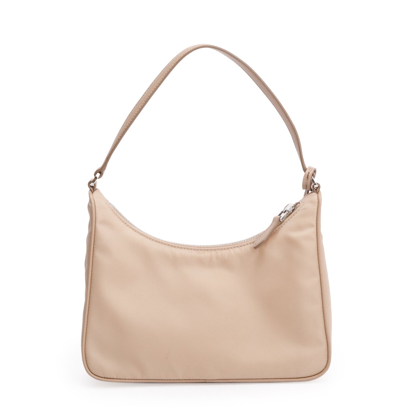 Prada 2021 Beige Re-Edition 2005 Re-Nylon and Saffiano Mini Bag