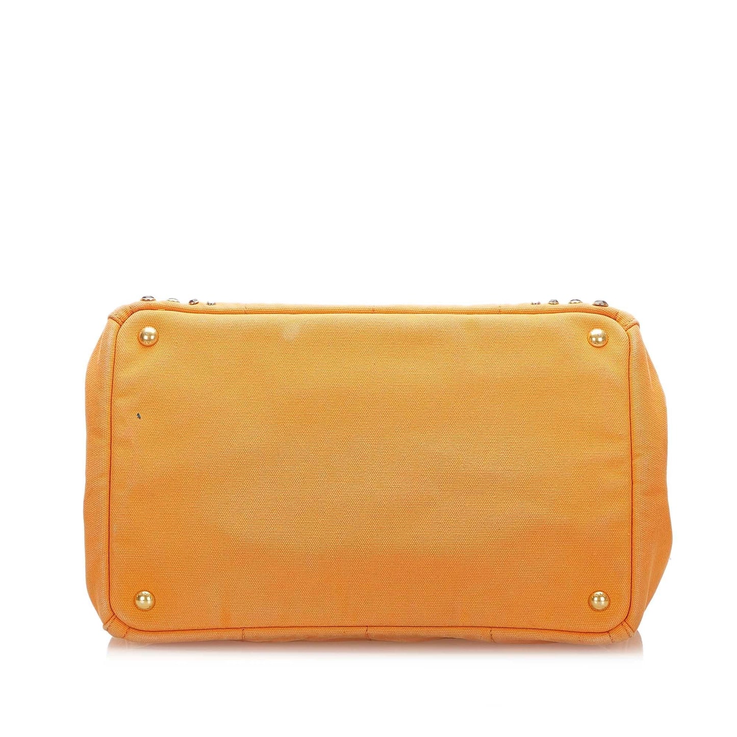 Prada Canapa Studded Canvas Satchel (SHG-32375)