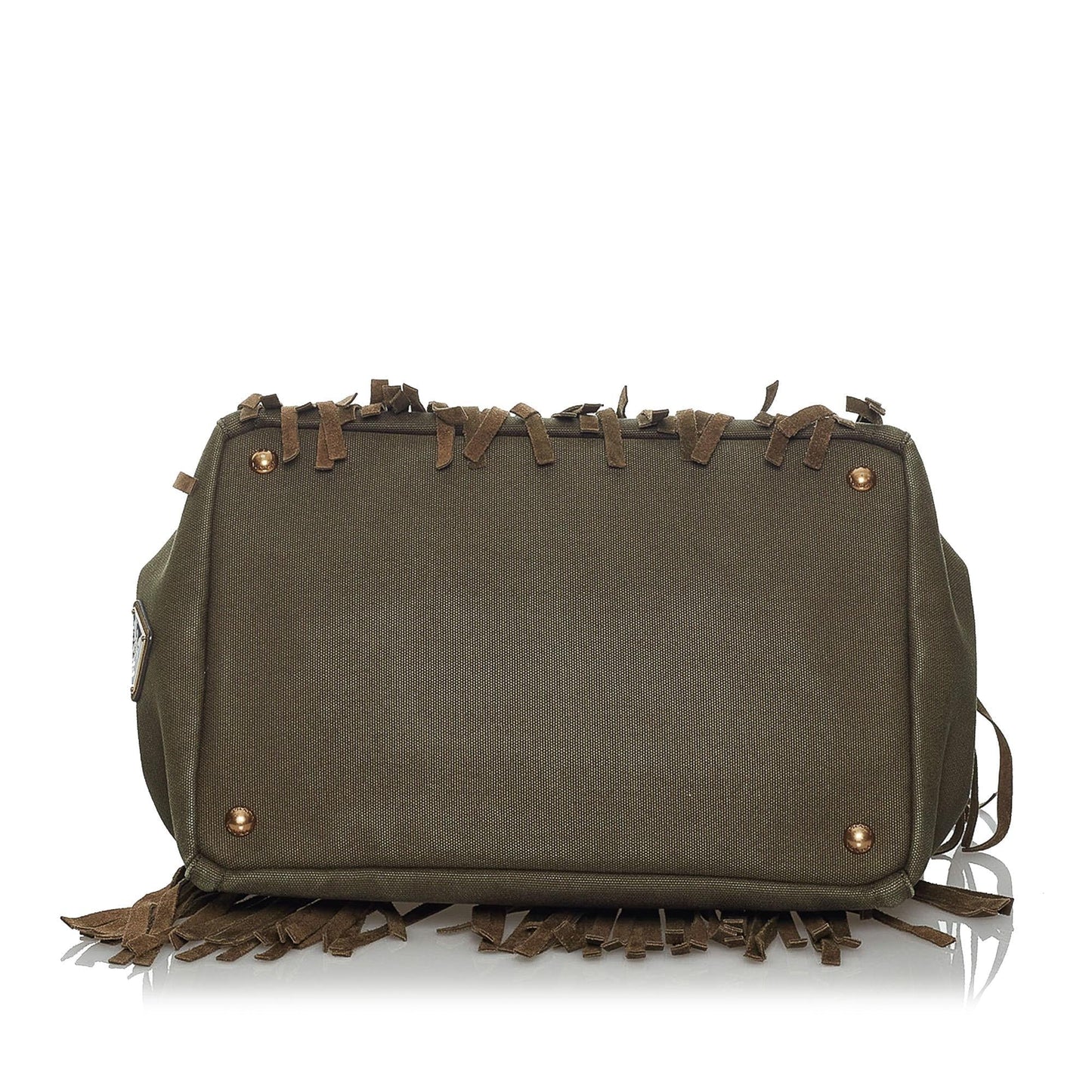 Prada Fringed Canapa Handbag (SHG-5JspMj)
