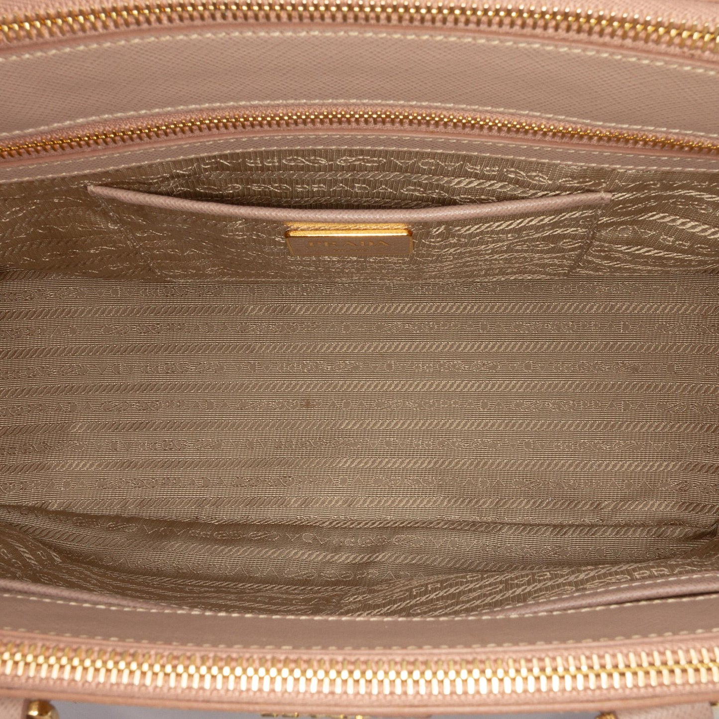 Prada Medium Saffiano Lux Galleria Double Zip Satchel