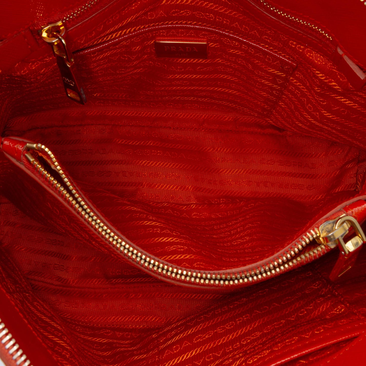 Prada Medium Saffiano Vernice Promenade Satchel