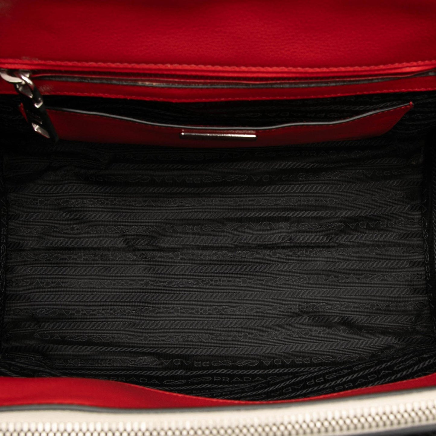 Prada Multicolor Glace Calf Twin Pocket Satchel
