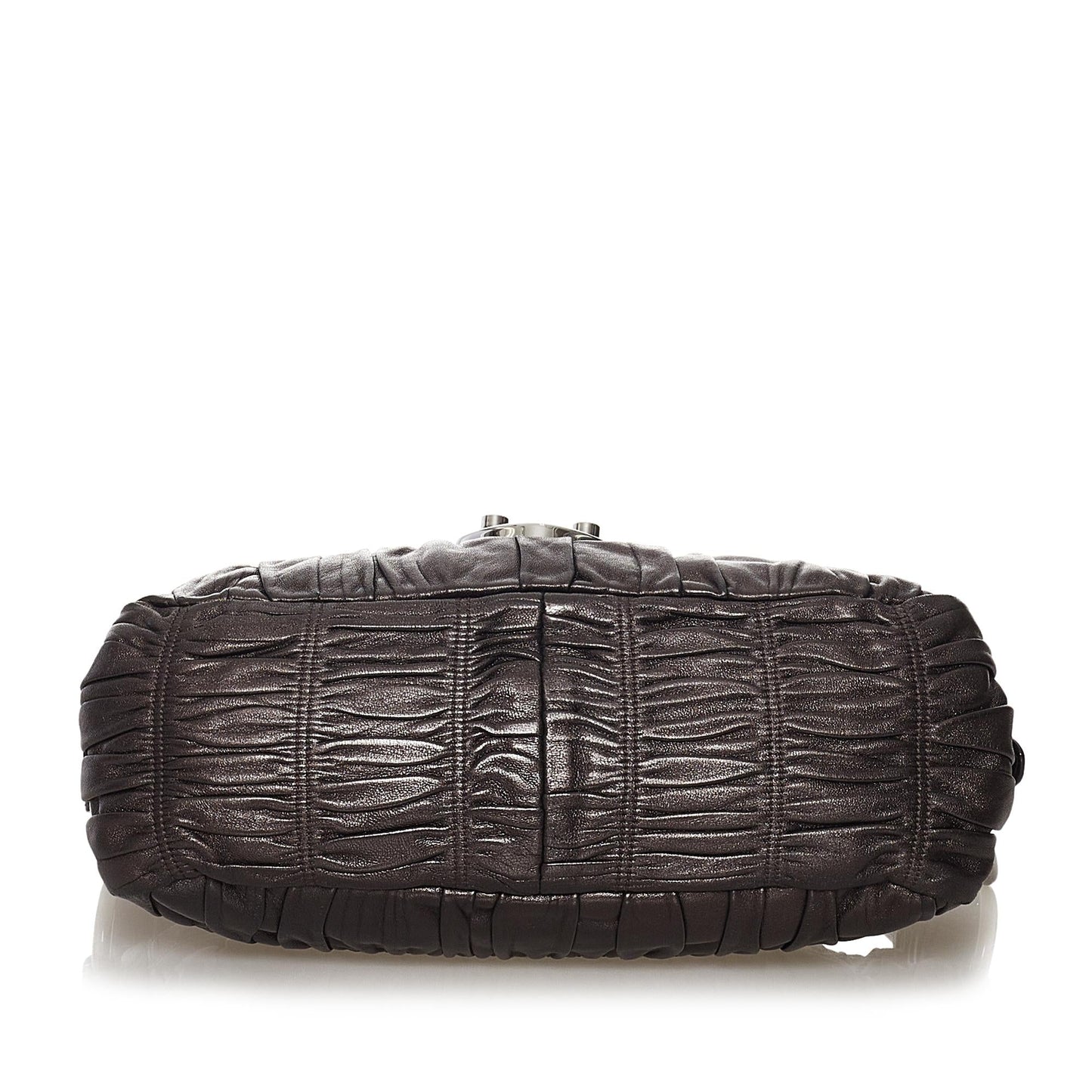Prada Nappa Gaufre Sound Lock Shoulder Bag (SHG-32902)