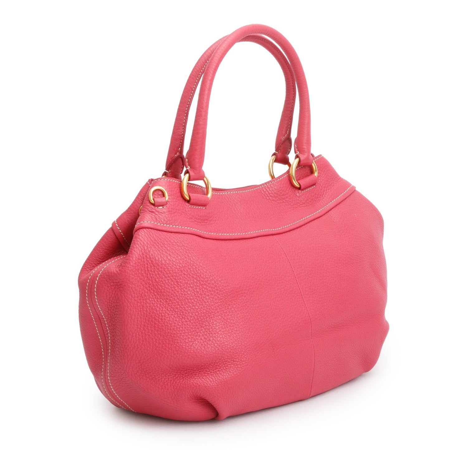 Prada Pink Vitello Daino Leather Shoulder Bag