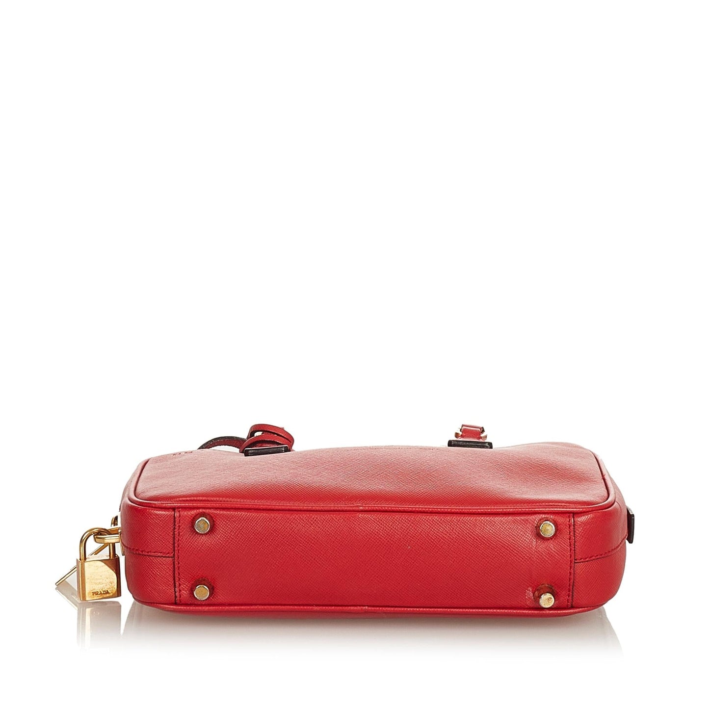 Prada Saffiano Lux Mini Handbag (SHG-25749)