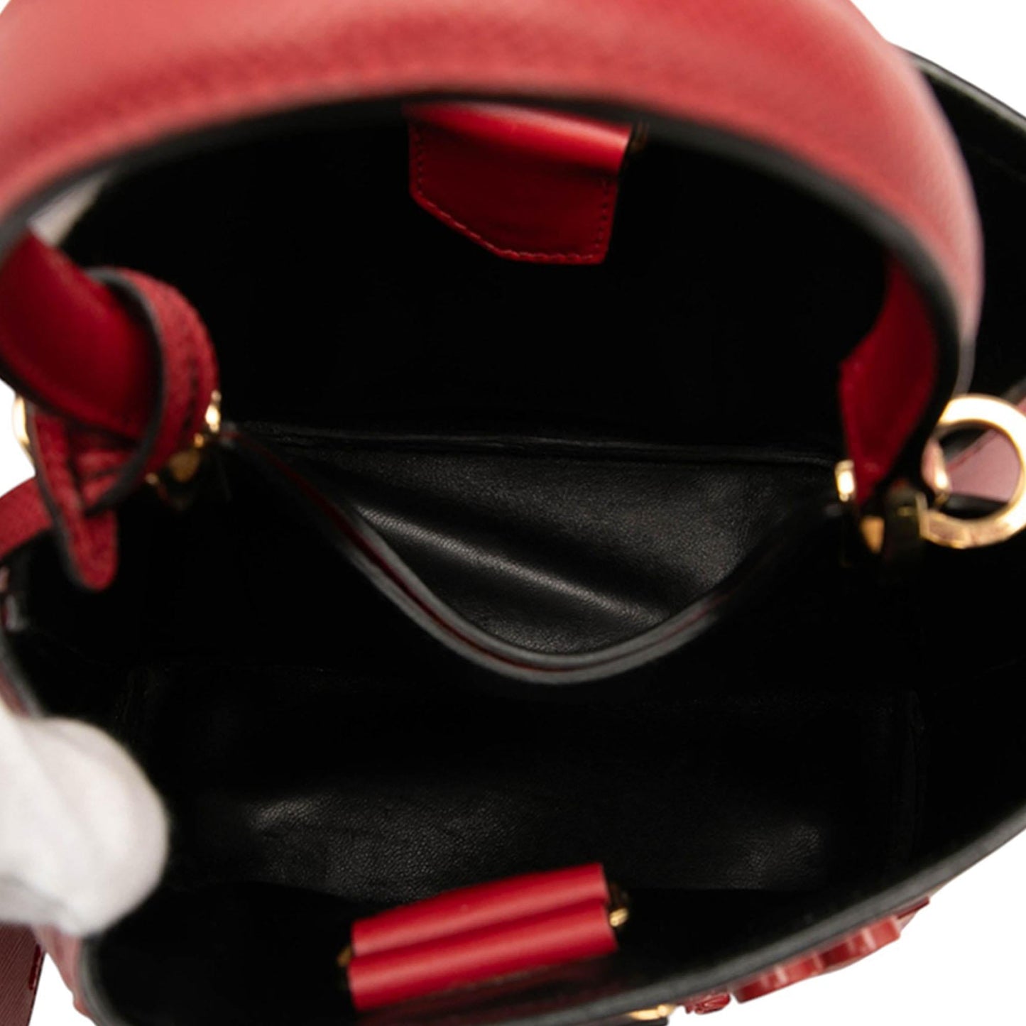 Prada Small Embellished Saffiano Cuir Panier Satchel