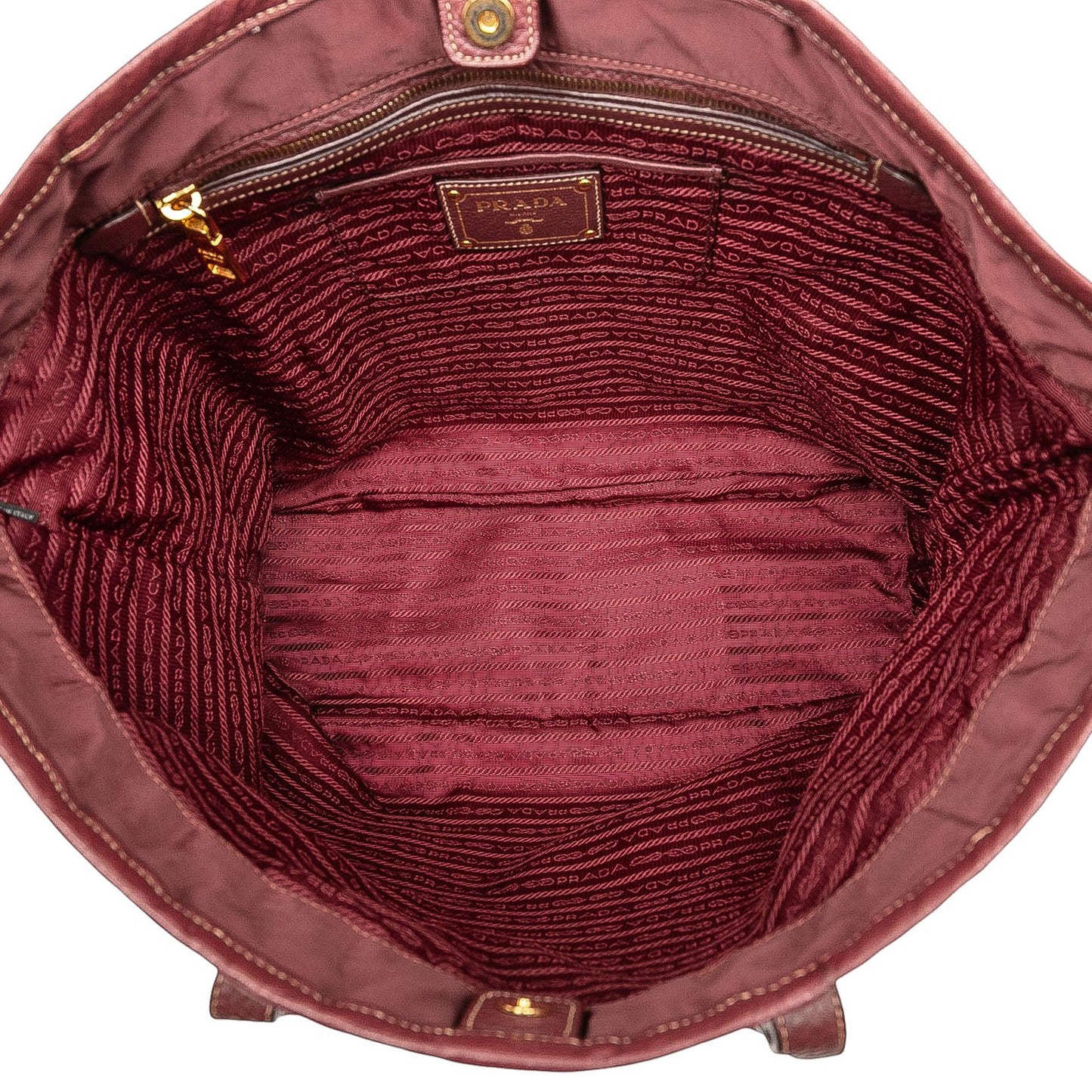 Prada Tessuto Canapa Logo Tote
