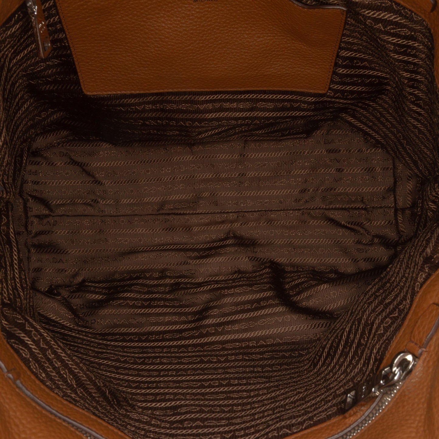 Prada Vitello Daino Open Convertible Tote