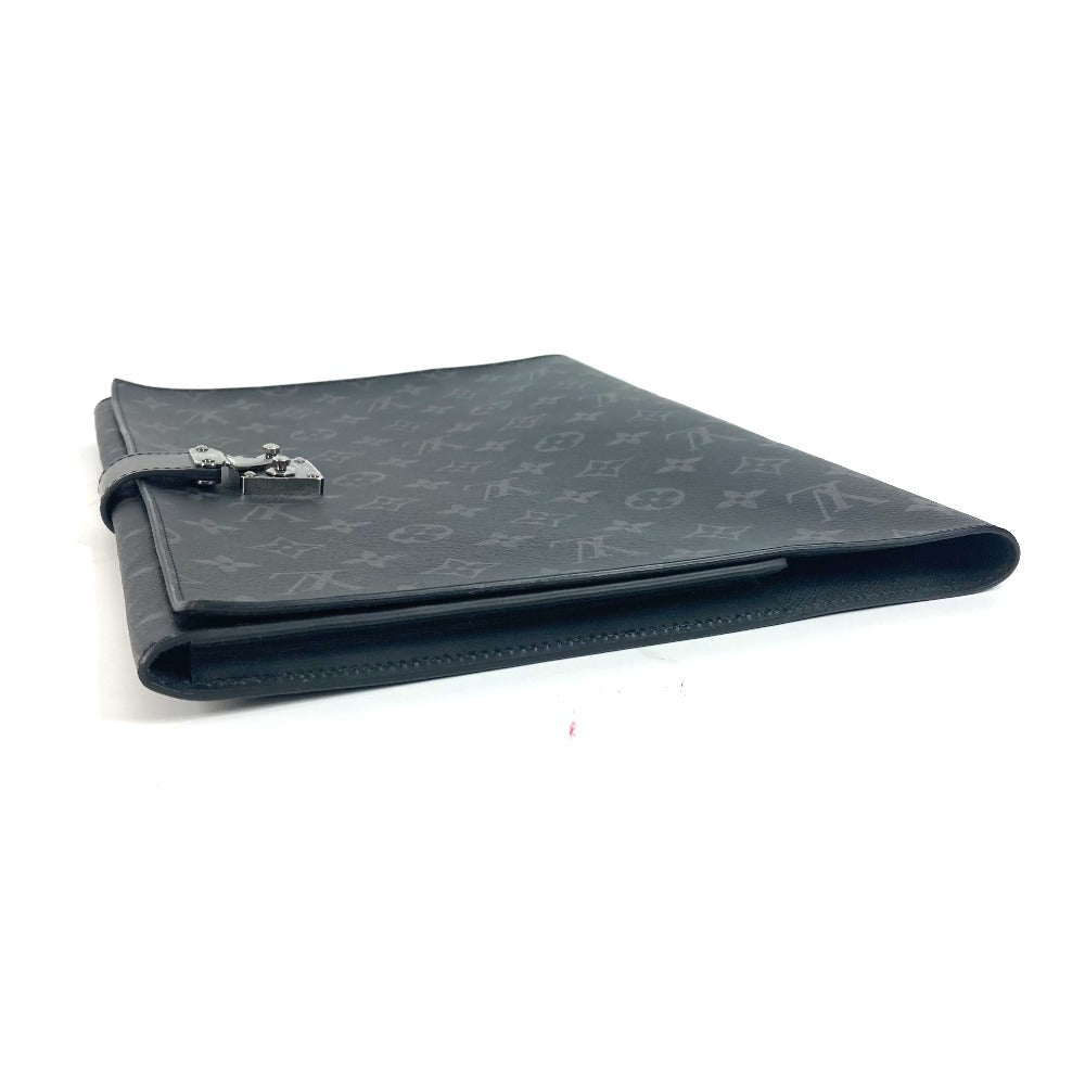 LOUIS VUITTON Clutch bag Monogram Eclipse Canvas black Monogram Eclipse Porte de Gumain Frank GM mens
