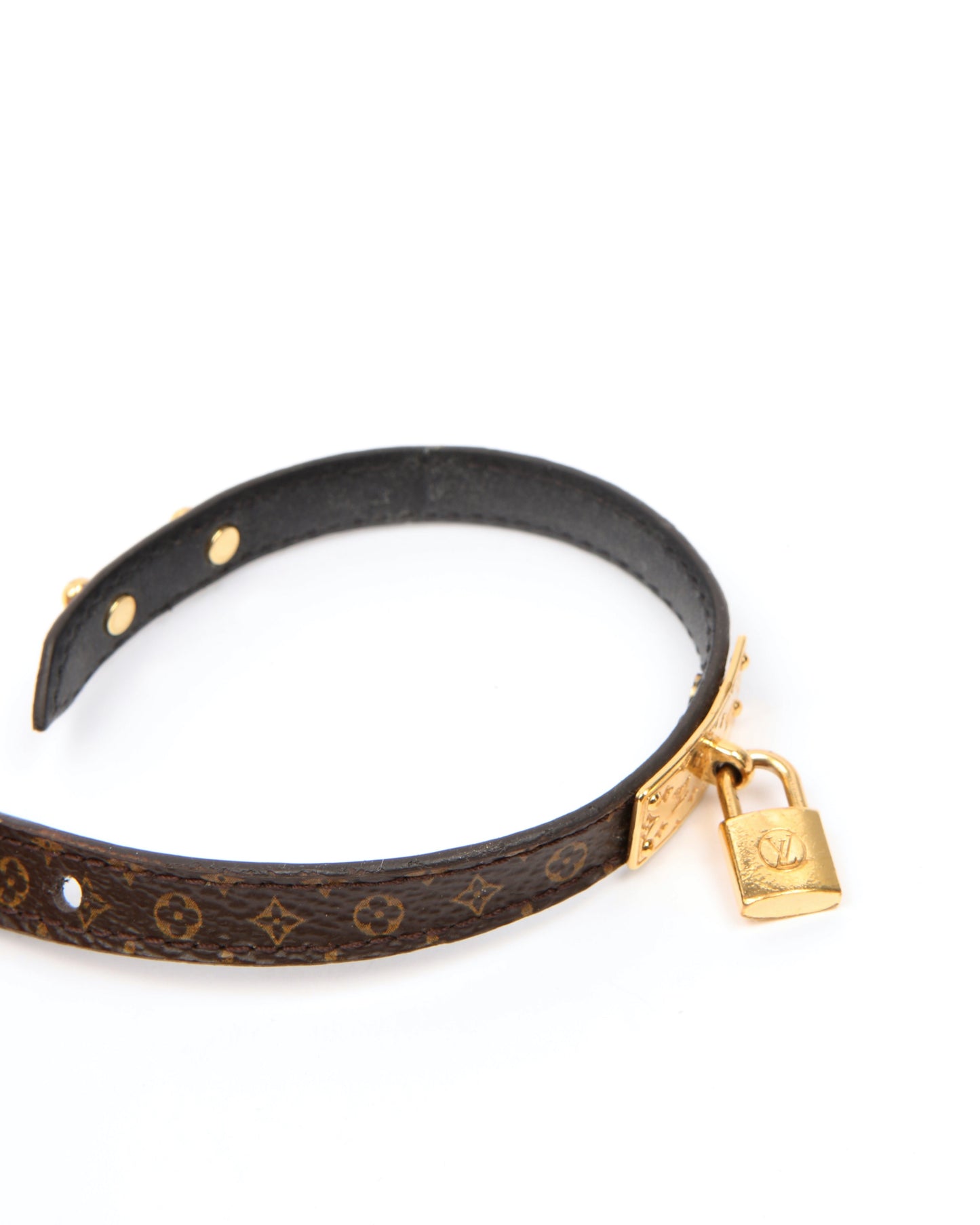 Louis Vuitton Monogram Lock Me Gold Bracelet