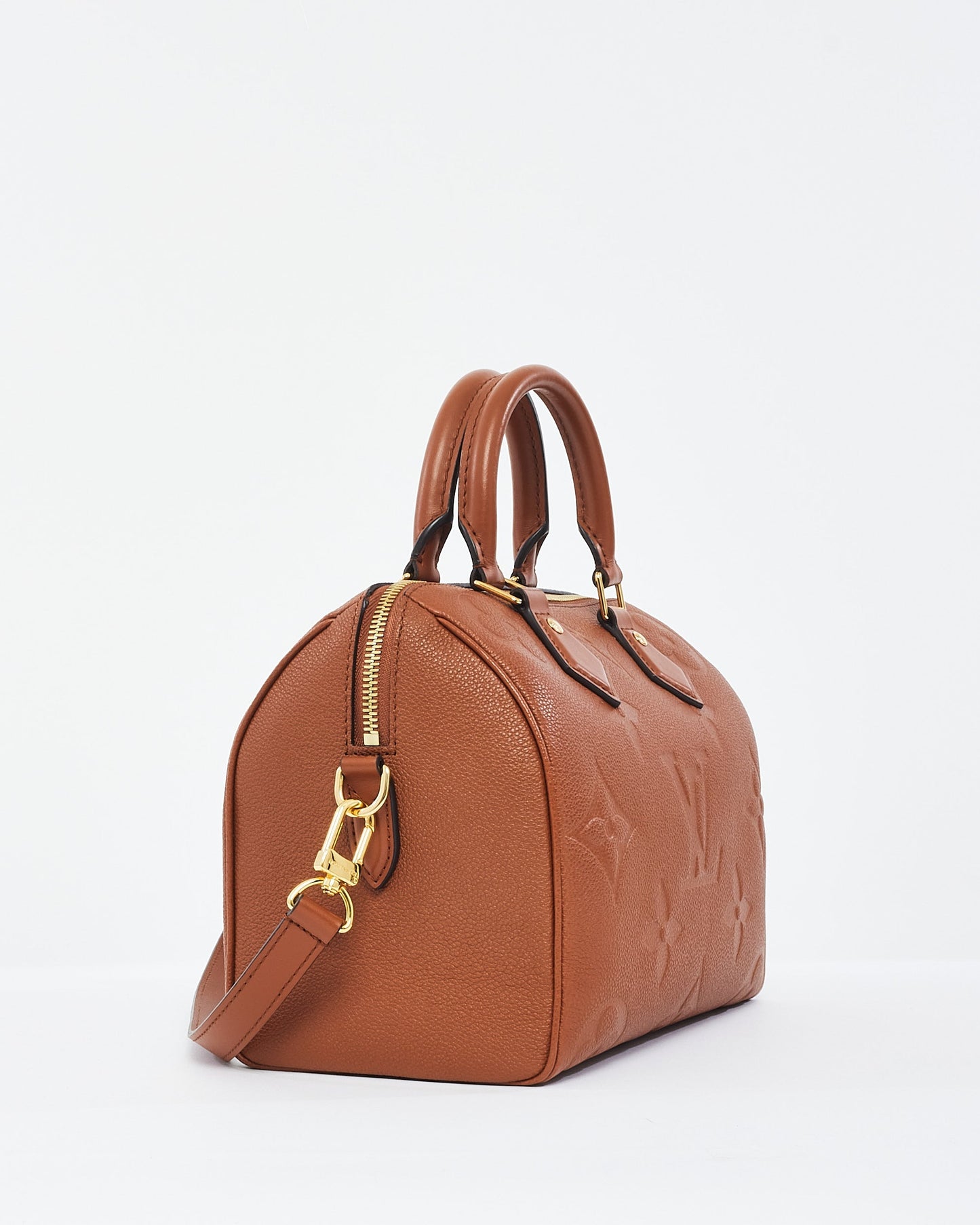 Louis Vuitton Cognac Monogram Empreinte Leather Bandoulière 25