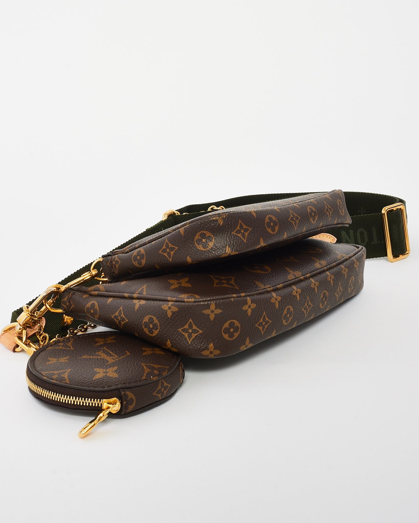 Louis Vuitton Monogram Canvas Green Multi Pochette Accessoires