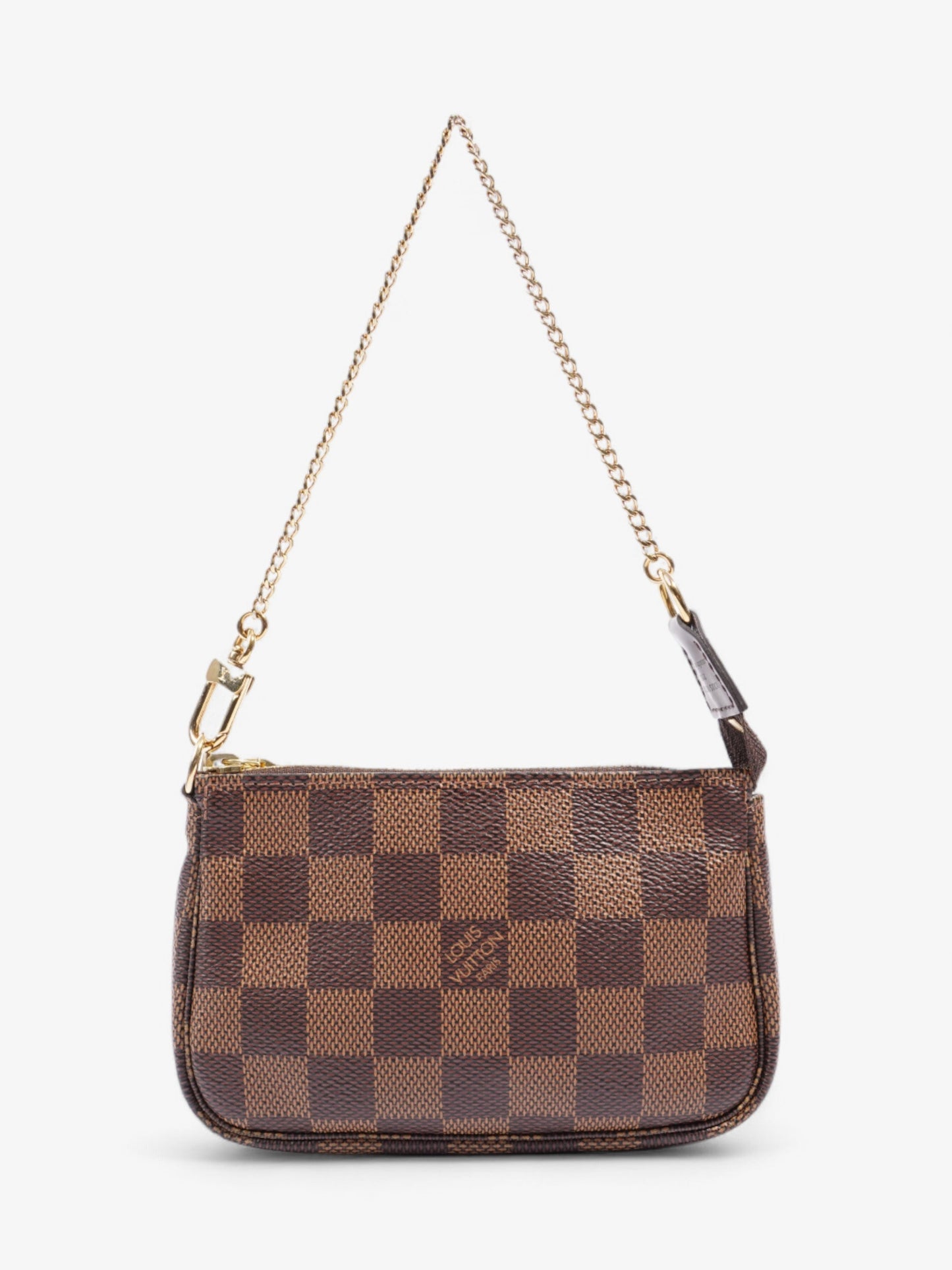 Louis Vuitton Pochette Accessoires Damier Ebene Coated Canvas Mini