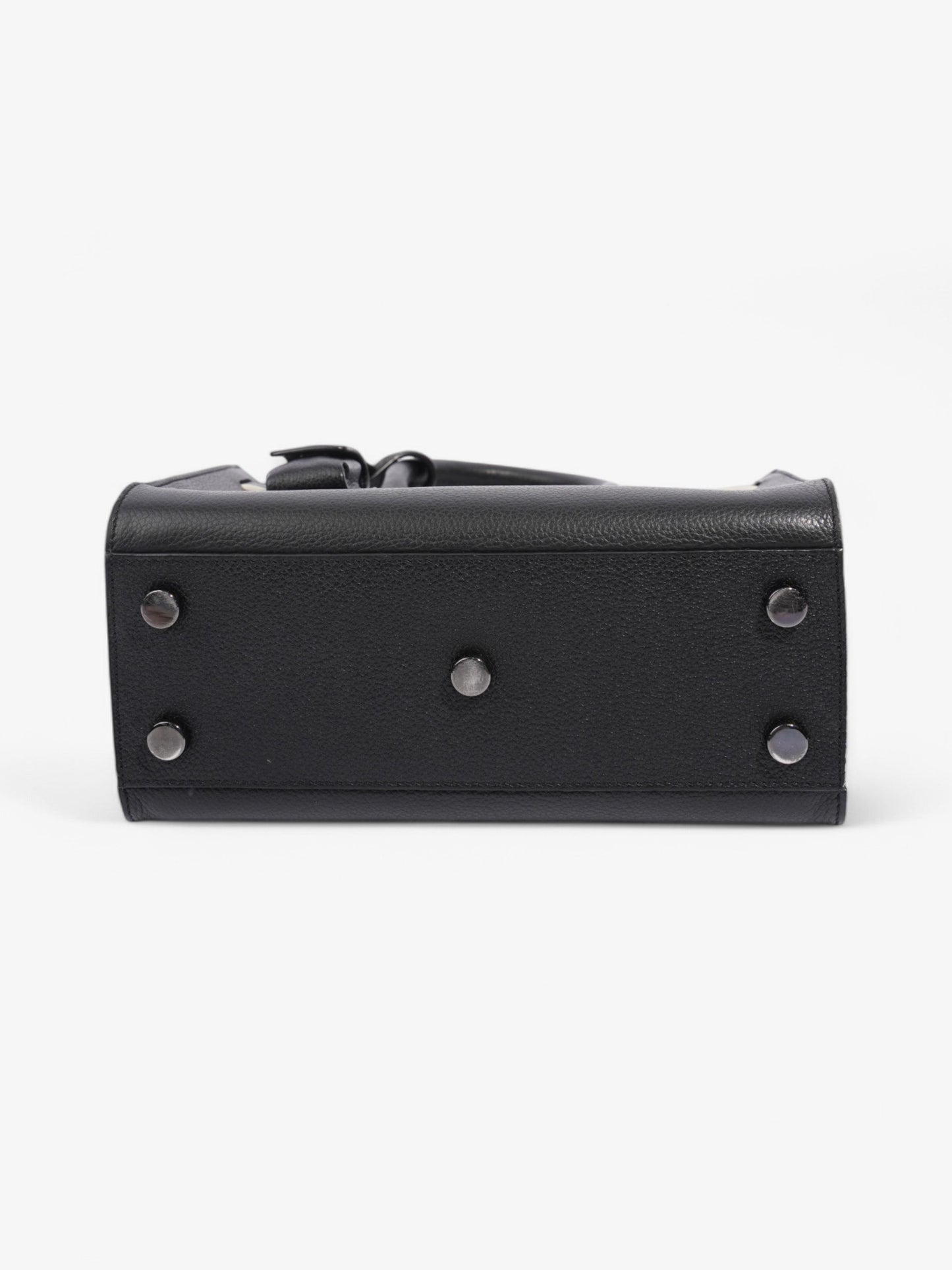 Saint Laurent Sac De Jour Black / White Calfskin Leather Nano