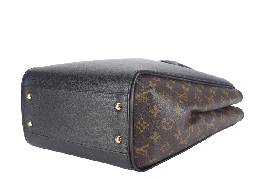 LOUIS VUITTON KIMONO MM TOTE BAG ( ) MONOGRAM CANVAS BLACK LEATHER TRIM GOLD HARDWARE NO DUST COVER
