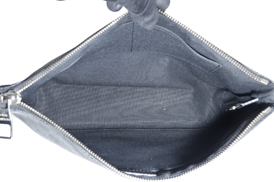 LOUIS VUITTON MICK MM MESSENGER BAG ( ) DAMIER GRAPHITE SILVER HARDWARE WITH DUST COVER