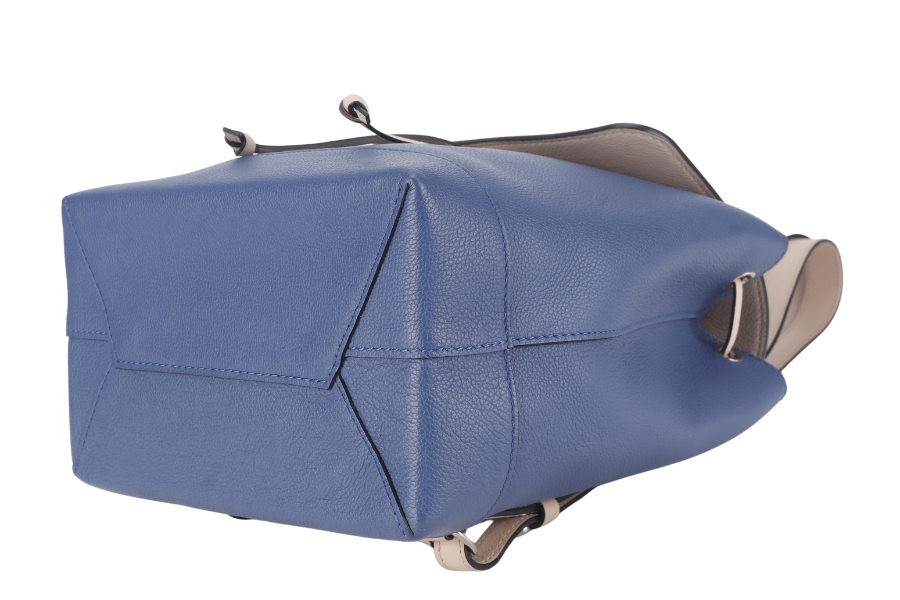 LOUIS VUITTON TAURILLON LOCKME BACKPACK ( ) BLUE-PINK CALFSKIN LEATHER SILVER HARDWARE NO DUST COVER