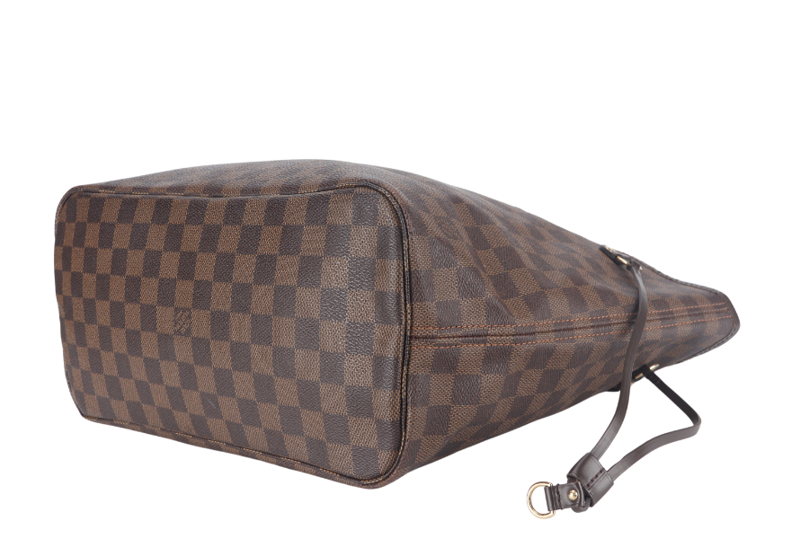 LOUIS VUITTON NEVERFULL MM DAMIER EBENE CANVAS GOLD HARDWARE NO DUST COVER Tote