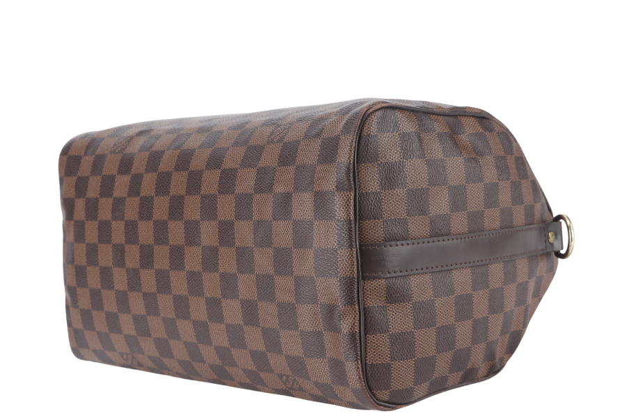 LOUIS VUITTON BANDOULIERE 30 DAMIER EBENE CANVAS GOLD HARDWARE WITH STRAPS AND DUST COVER Handbag