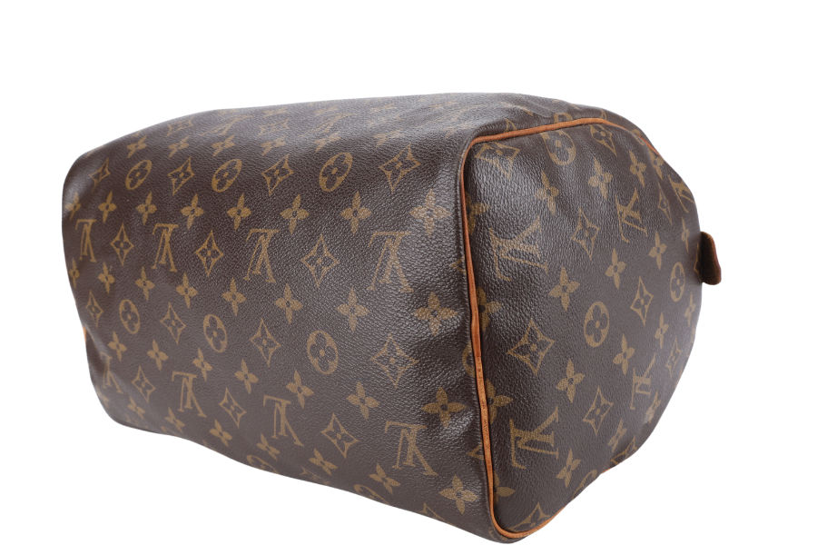 LOUIS VUITTON BROWN MONOGRAM CANVAS GOLD HARDWARE NO DUST COVER Handbag