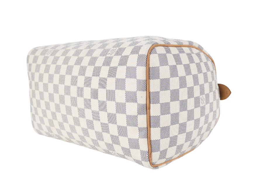 LOUIS VUITTON DAMIER AZUR CANVAS GOLD HARDWARE WITH DUST COVER Handbag