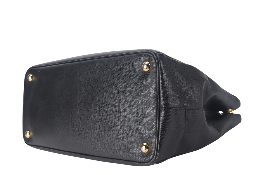 PRADA SAFFIANO LUX BLACK LEATHER (BN1844) GOLD HARDWARE WITH CARD AND DUST COVER