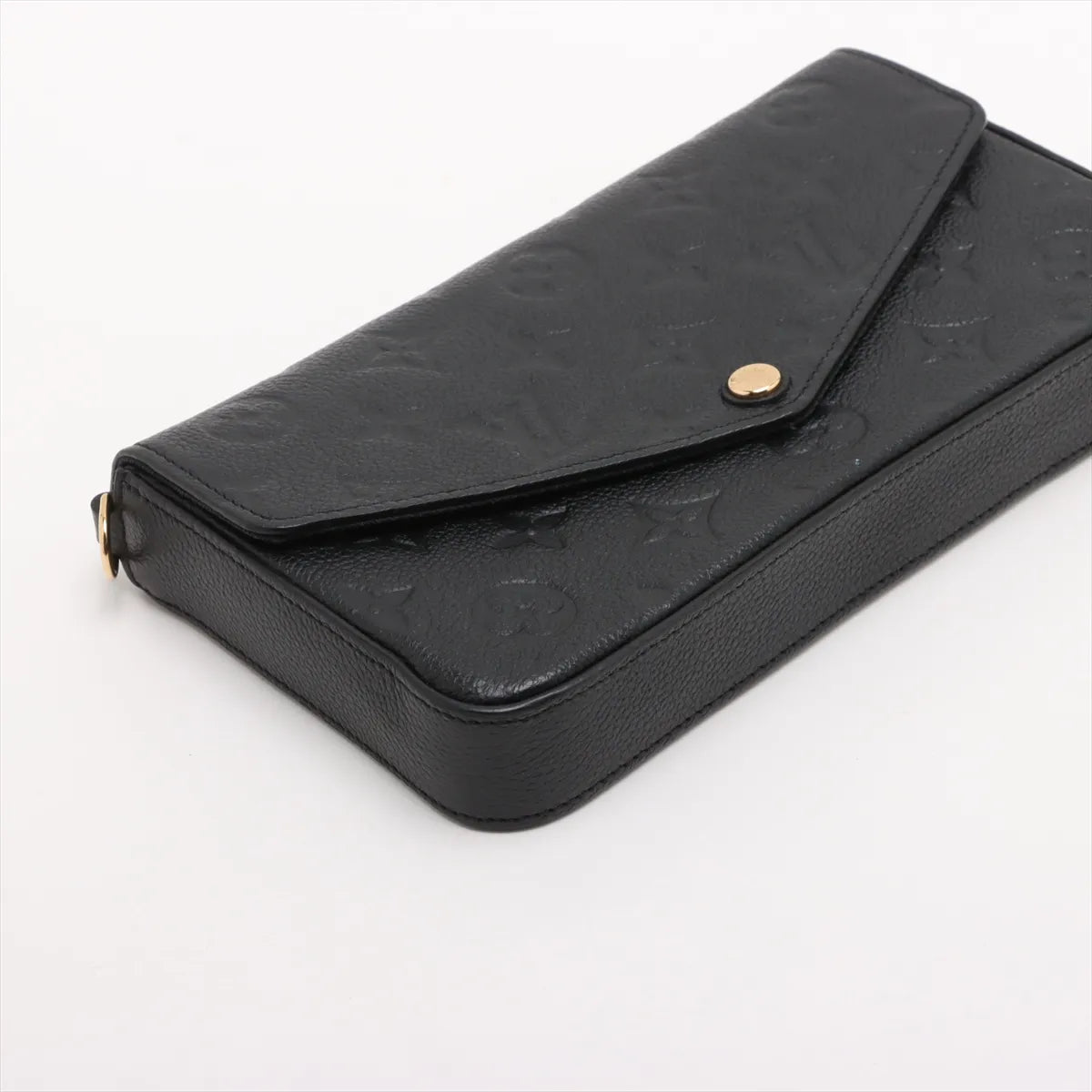 Louis Vuitton Black Monogram Empreinte Leather Pochette Felicie Clearance Sale