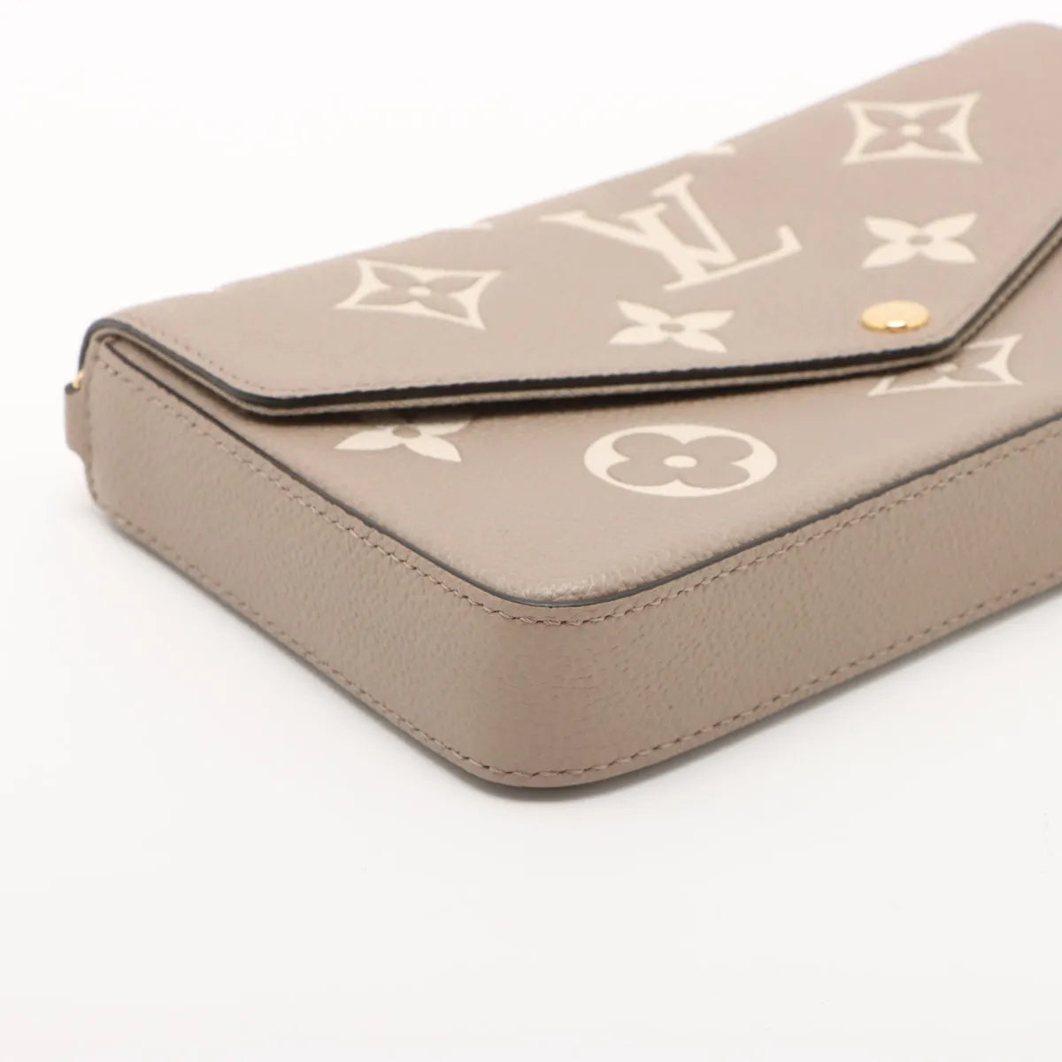 Louis Vuitton Beige Bicolor Monogram Empreinte Leather Pochette Felicie Clearance Sale