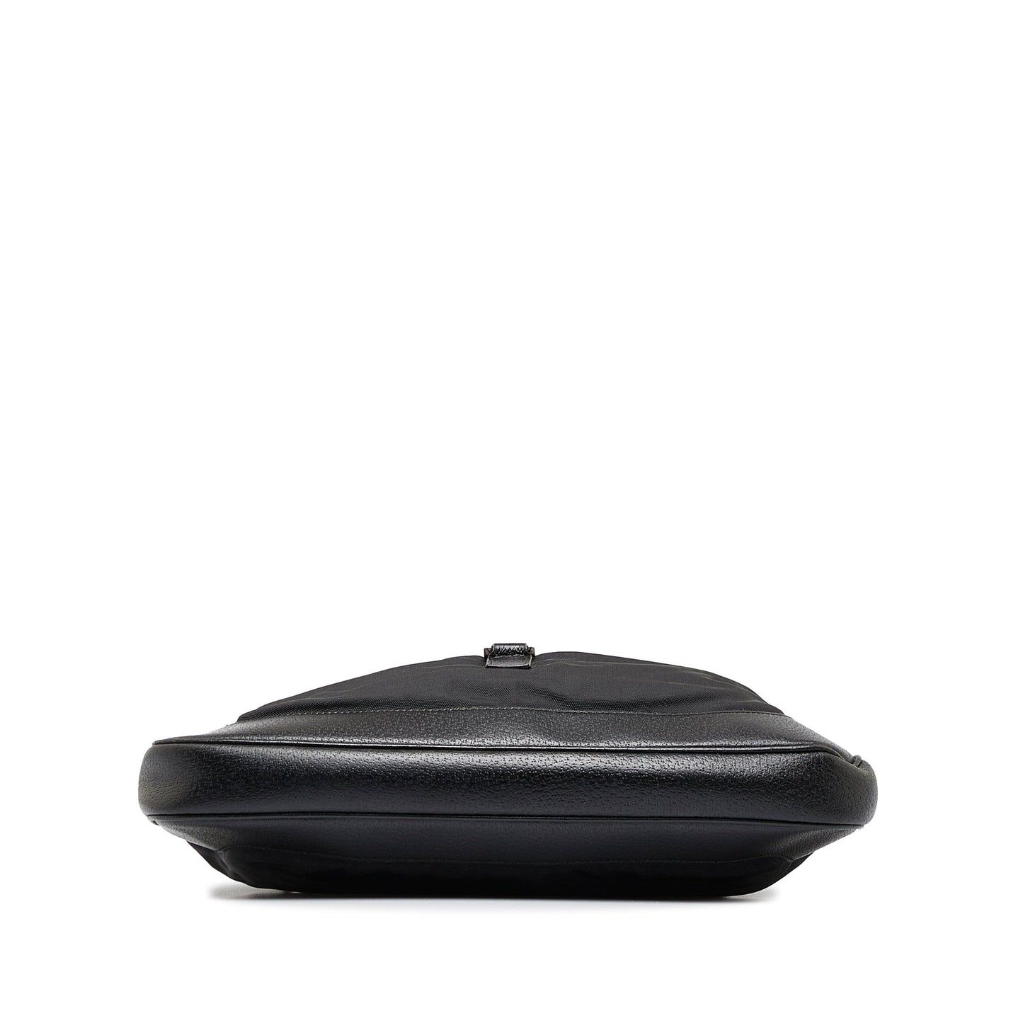 Gucci Jackie Black Leather Canvas Shoulder Bag Style 1