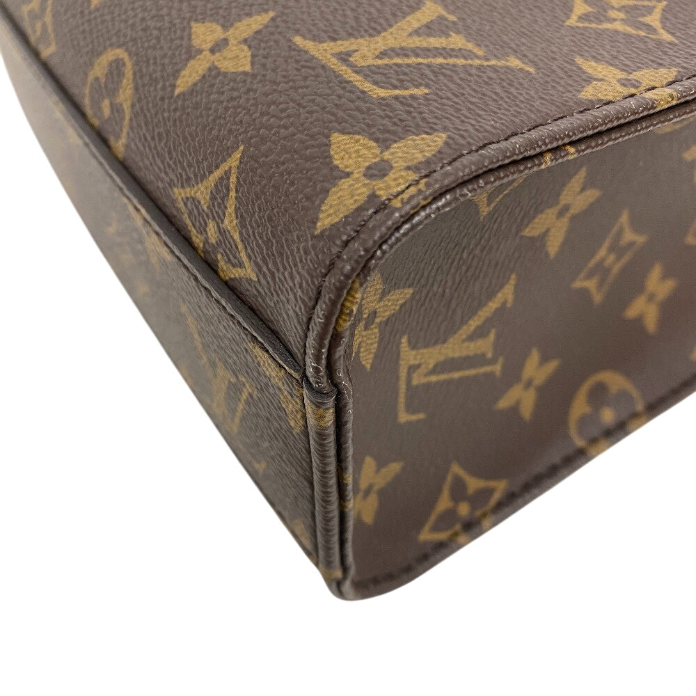 LOUIS VUITTON Shoulder Bag leather Brown 2way handbag Monogram Sac PlatBB Women