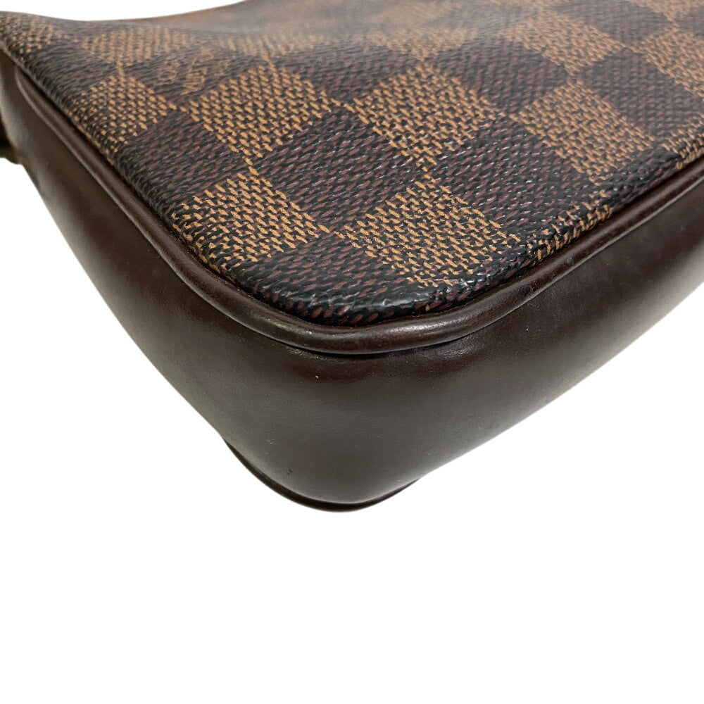 LOUIS VUITTON Pouch leather Brown Pouches, handbags, accessory cases Damier Navona Women