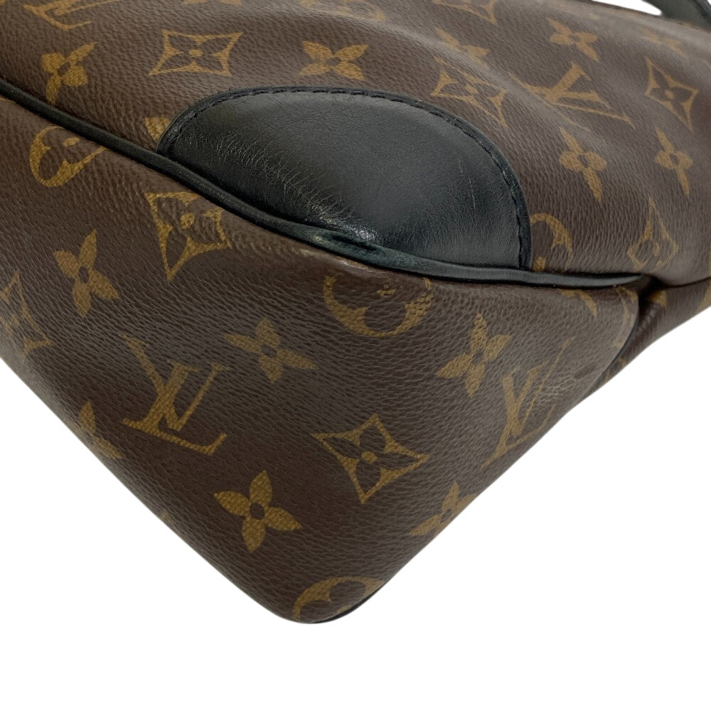 LOUIS VUITTON Shoulder Bag PVC coated canvas, leather Brown Monogram Odeon NM PM