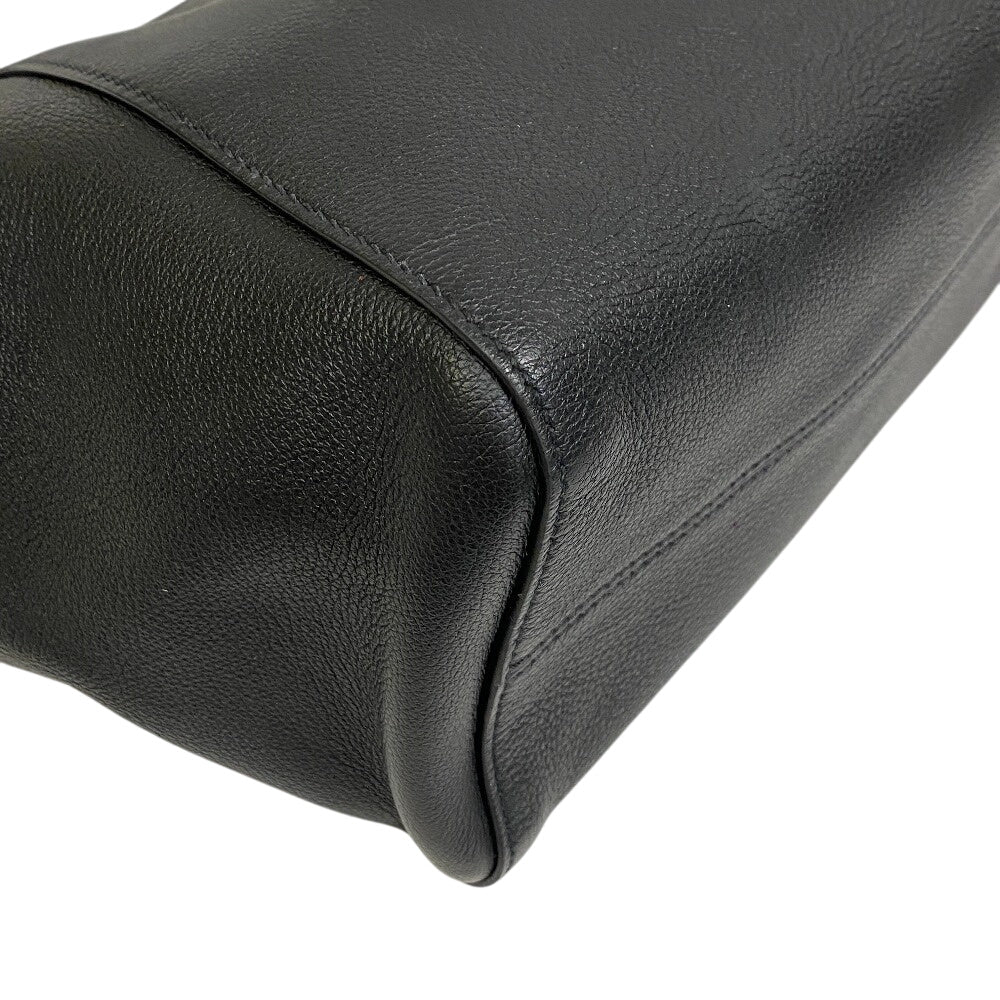 PRADA Shoulder Bag 2VH178 leather black Men's Leather Line Embossed logo mens