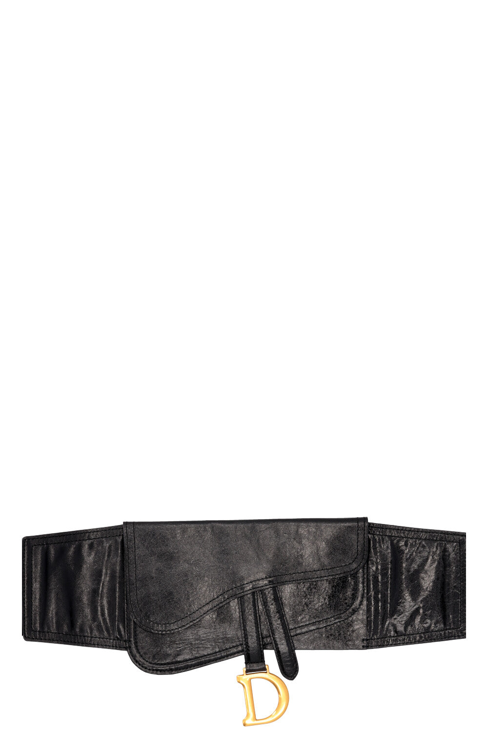 CHRISTIAN DIOR Saddle Waist Belt Bag Black