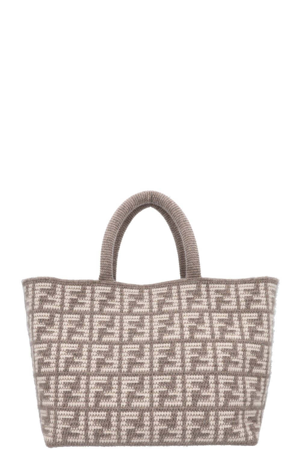 FENDI Large Zucca Tote Bag Cashmere Grey