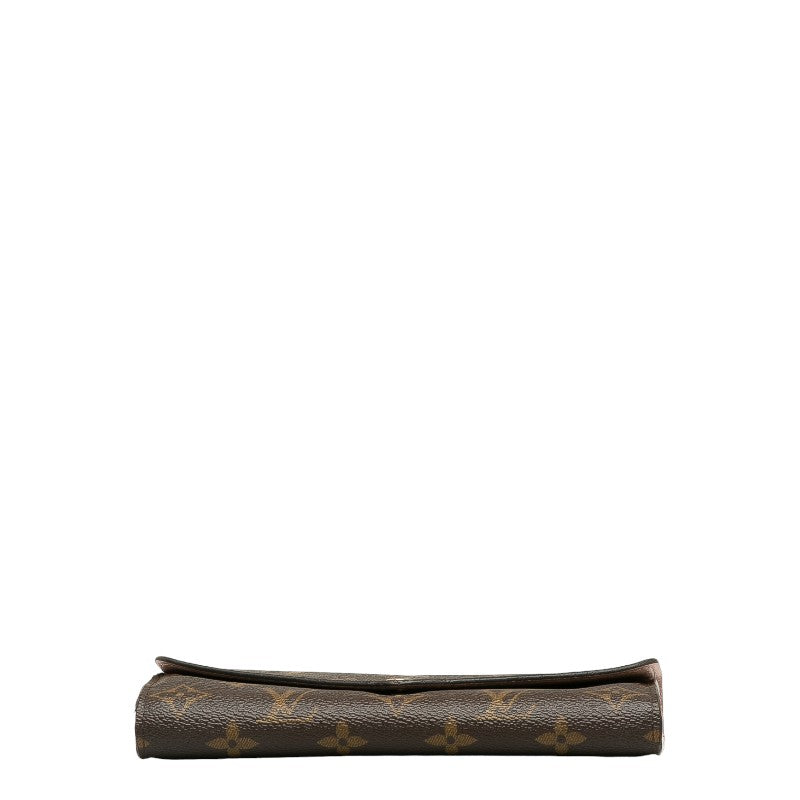 Louis Vuitton Monogram M62235 Long Wallet Rose Barreline Pink Brown