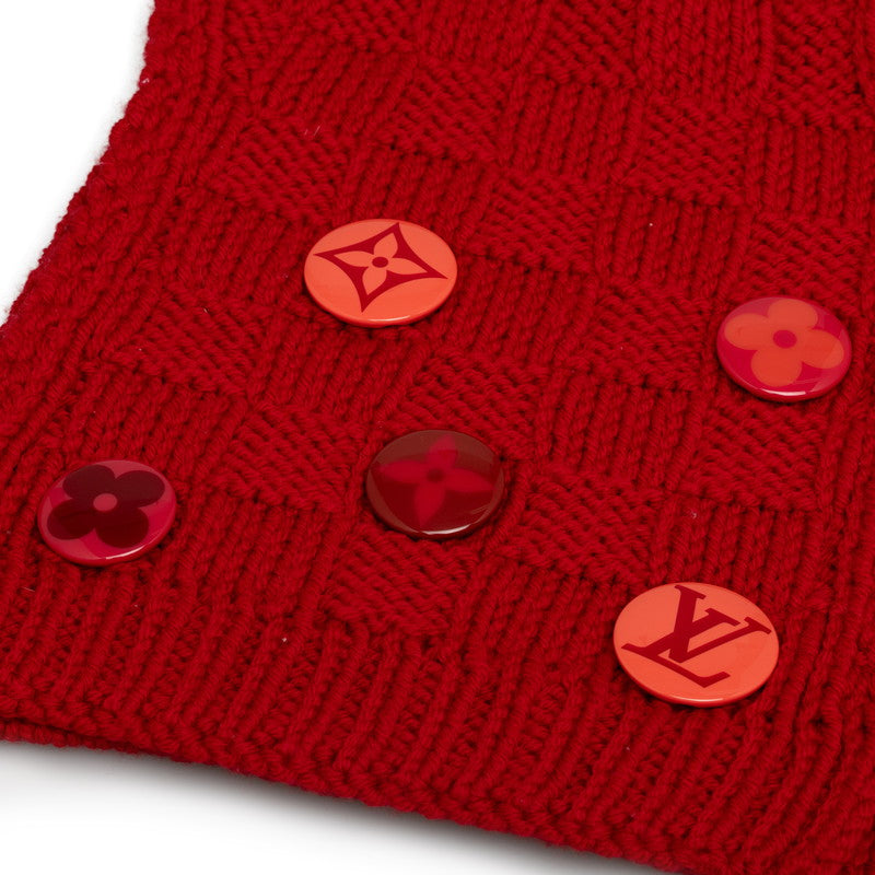 Louis vuitton 400352 Maffler Wool Red