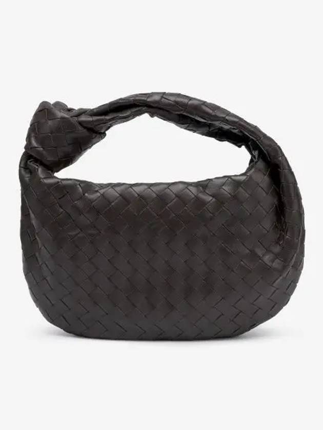 Luxury Bottega Veneta Teen Jodie Intrecciato Leather Tote Bag Brown