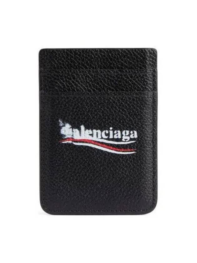 Luxury Balenciaga Trending 2026 Cash Magnet Card Wallet Black