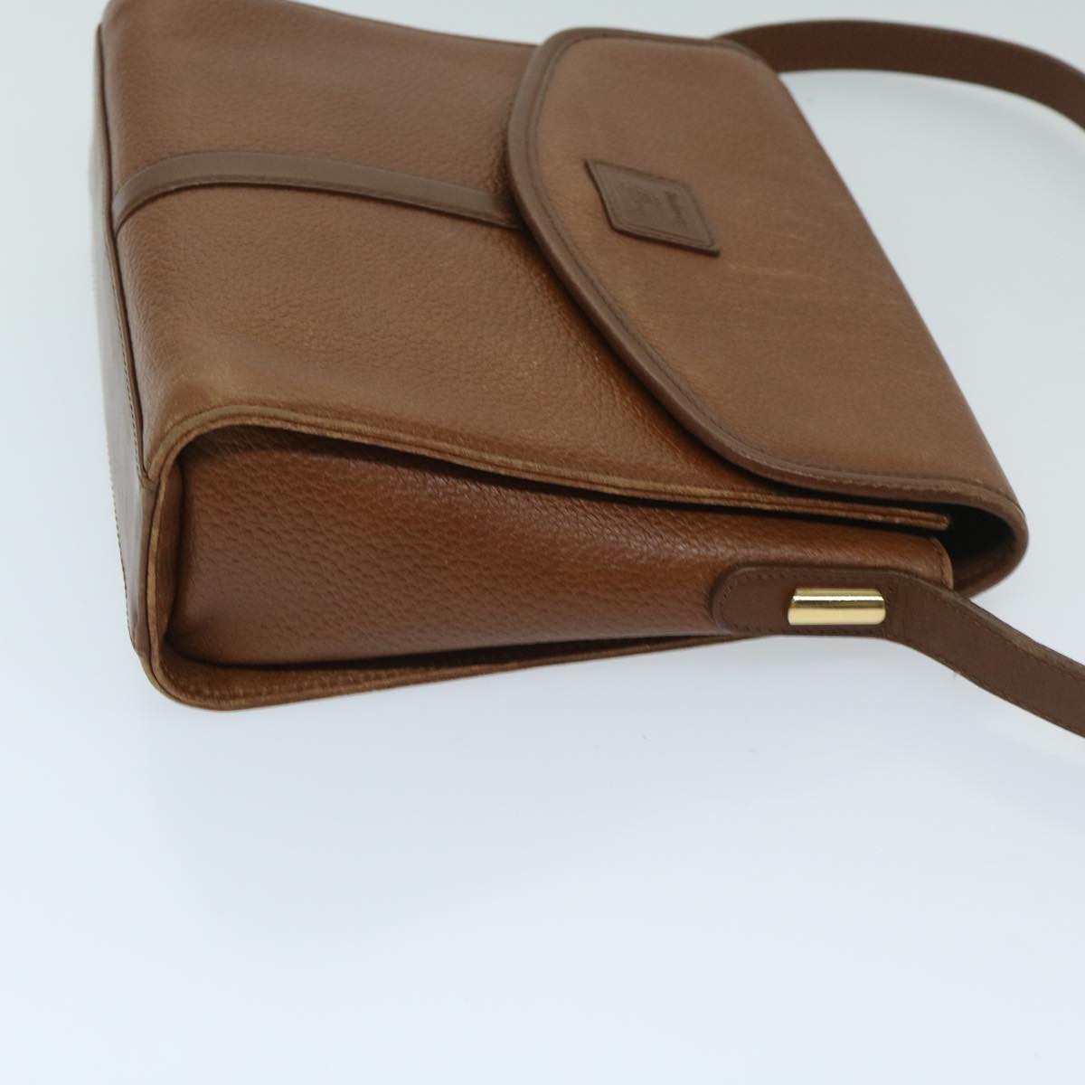 Burberry Shoulder Bag Leather Brown Auth ac2838