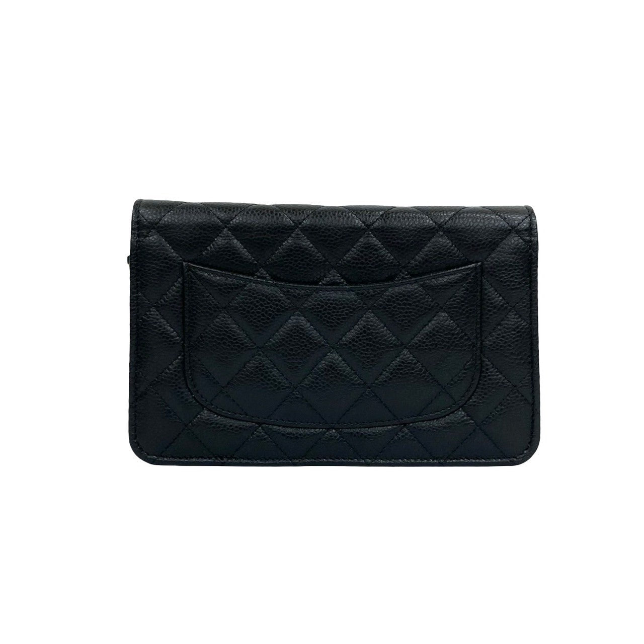 Chanel Matelassé Caviar Skin 2way Wallet on Chain Crossbody
