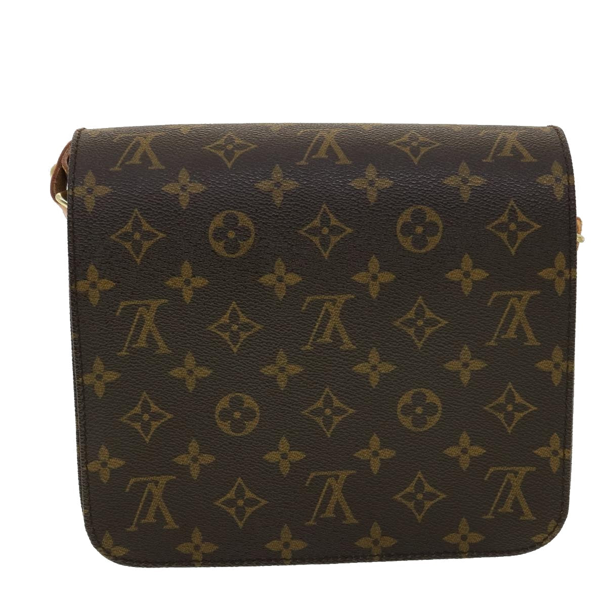 LOUIS VUITTON Monogram Cartouchiere MM Shoulder Bag M51253 LV Auth am3103