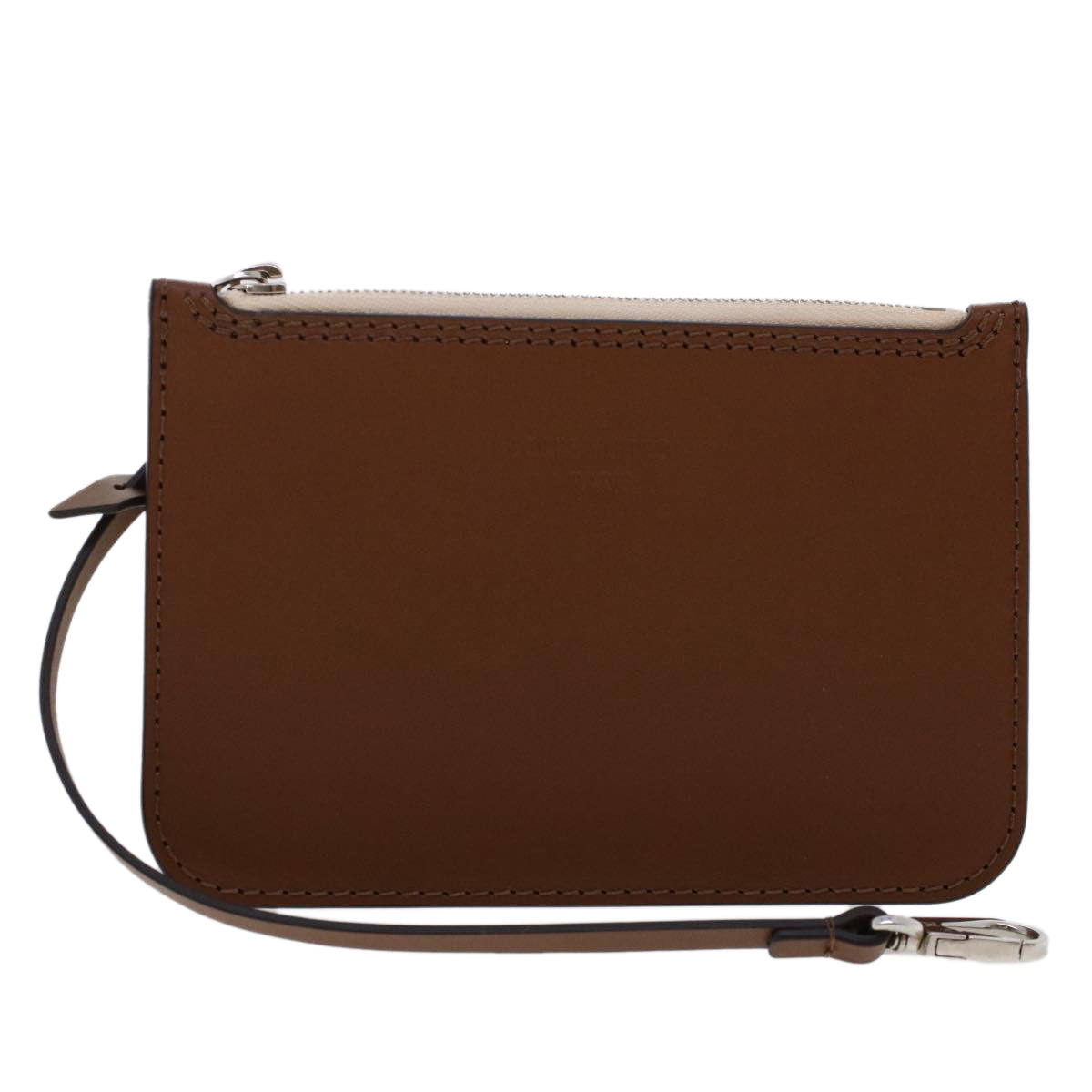 LOUIS VUITTON Hina PM Pouch Leather Brown LV am4690