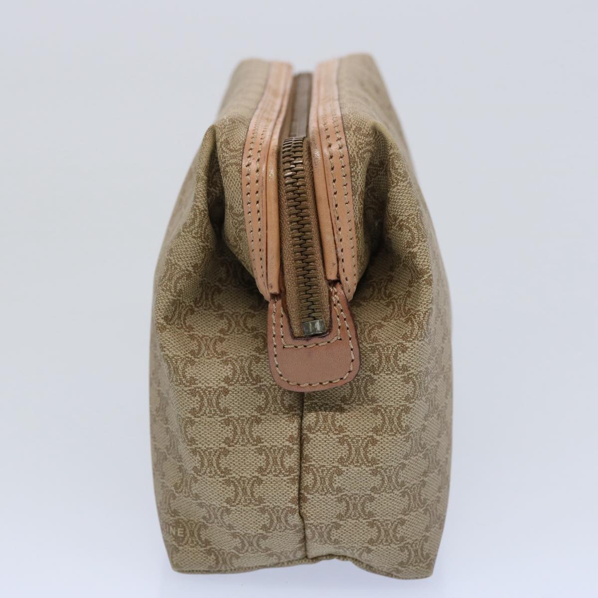 Luxury CELINE Macadam Canvas Pouch Beige am5463