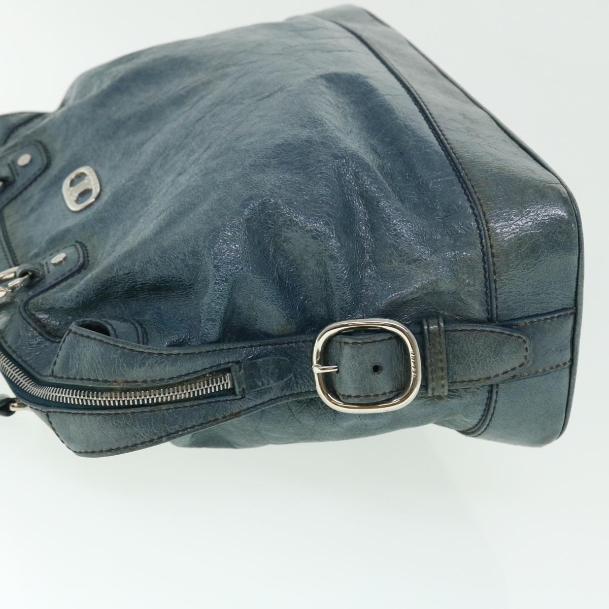 Luxury CELINE Shoulder Bag Leather Blue ar10025B