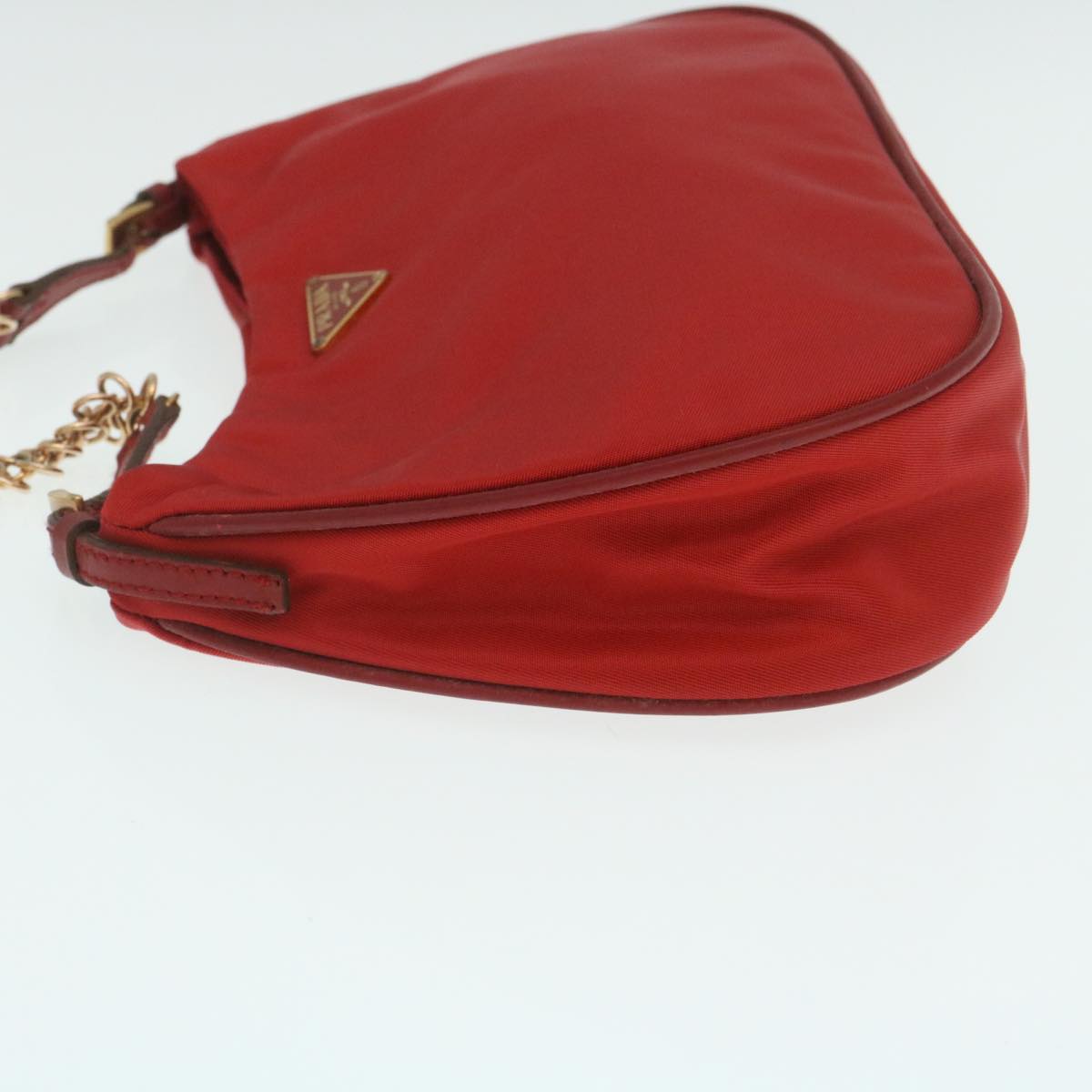 Prada Accessory Pouch Nylon Red Luxury Handbag