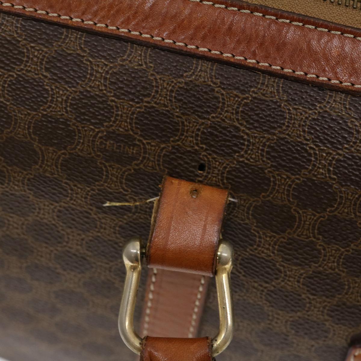 Luxury CELINE Macadam Canvas Boston Bag 5Set Brown ar7260