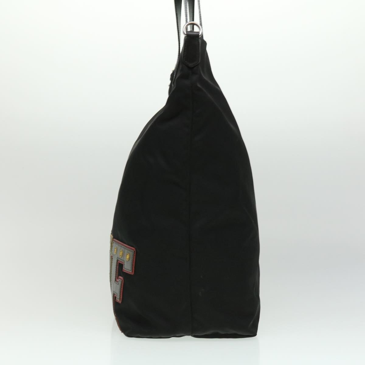 Prada HF stitch Tote Bag Nylon Leather Black