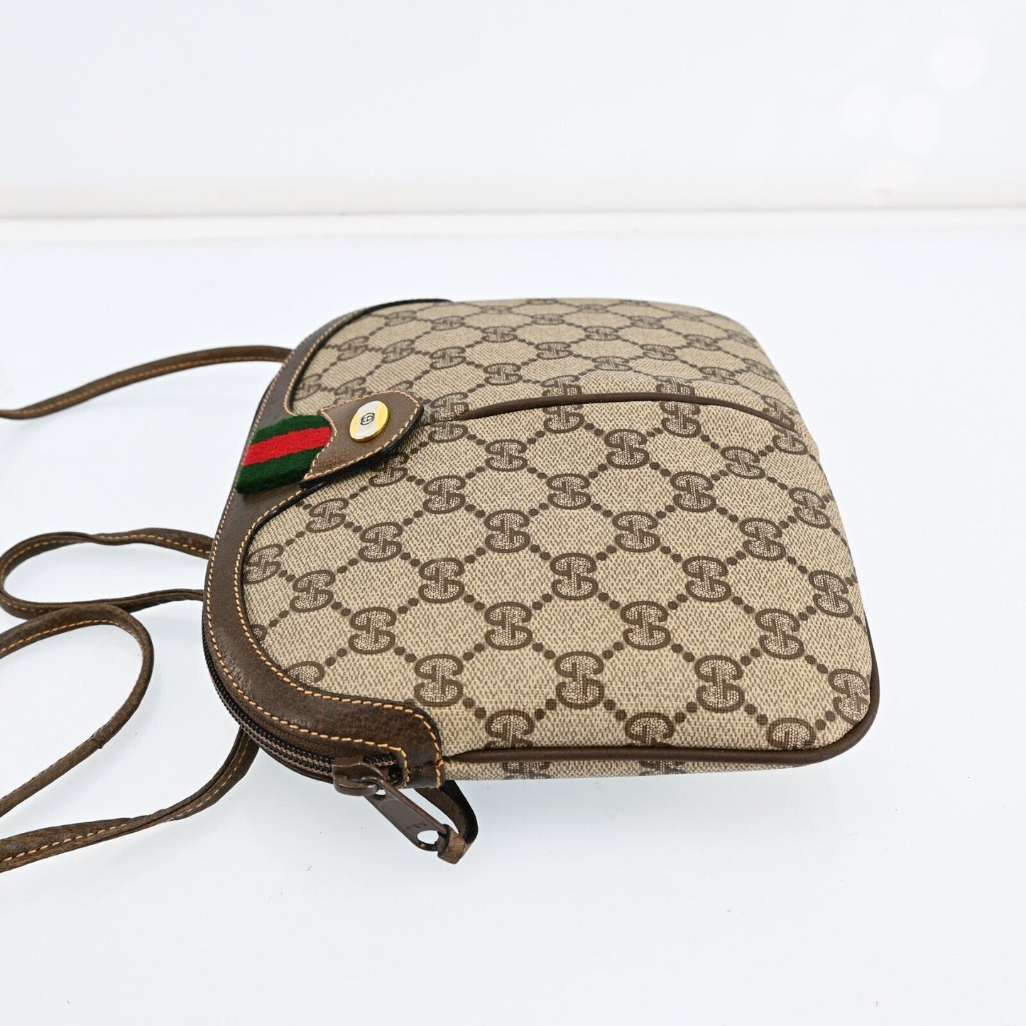 Gucci Monogram Leather Shoulder Bag