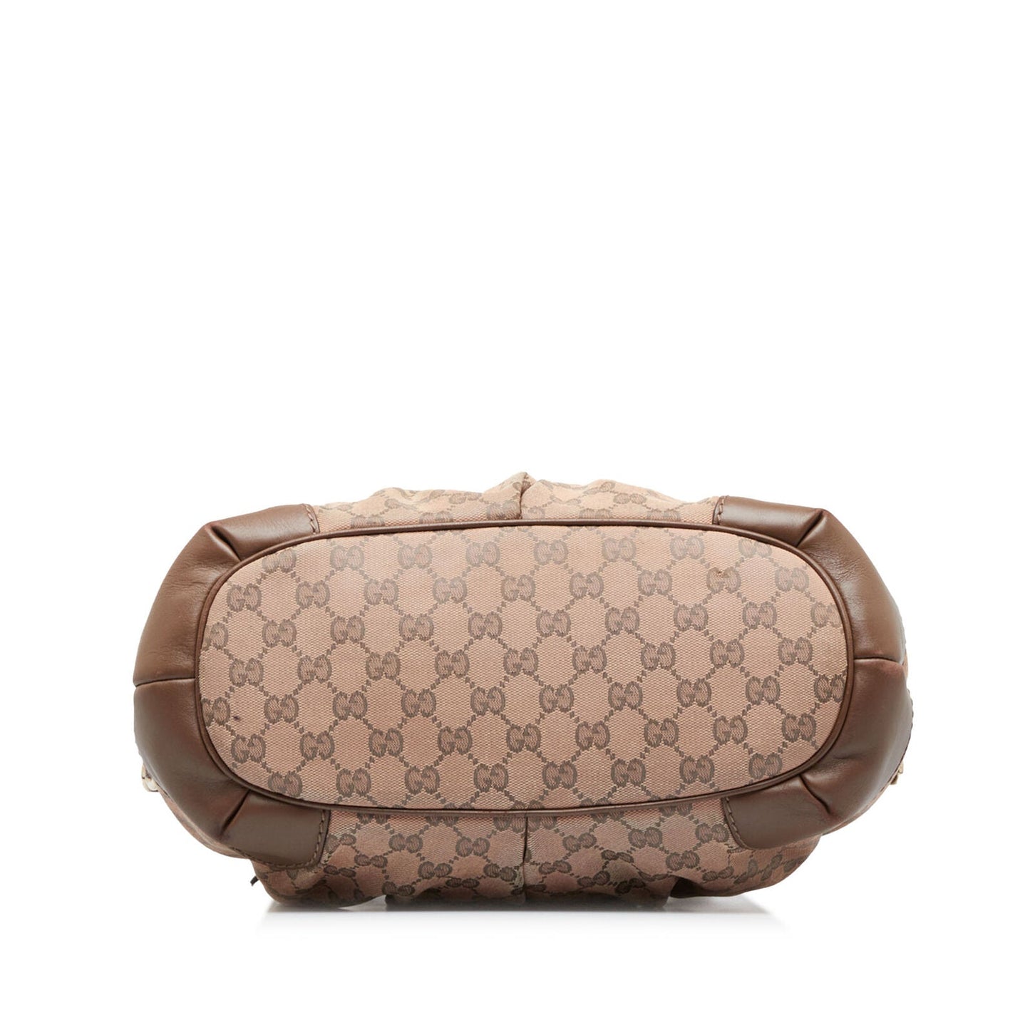 Gucci Monogram Leather Canvas Shoulder Bag